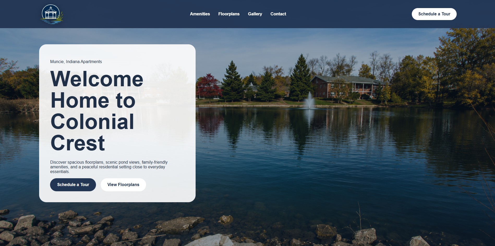 Colonial Crest Apartments Website