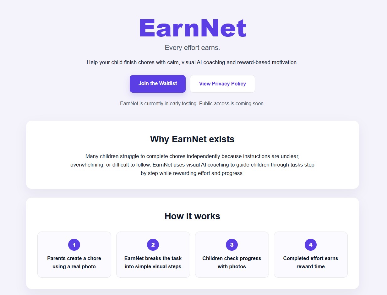 EarnNet Website